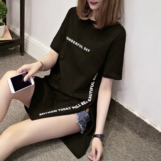 RTS Plus Size Classic Black Basic Shirts S T Shirts for Women Shorts Sleeves Women Pink Clothing Purple Casual Sublimation Bag