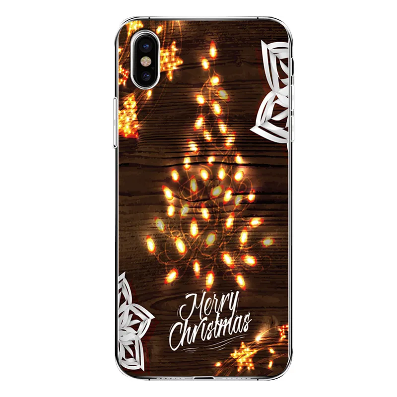 Christmas tree Gift Socks Soft TPU Mobile Phone Case For iPhone XS XR