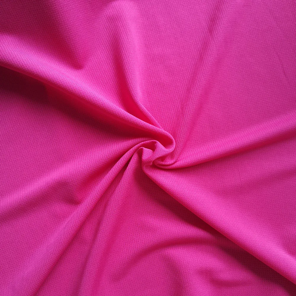 
Leading manufacturer circular knit dope dye black polyester spandex corn mesh fabric for sports apparel PS1Y23 