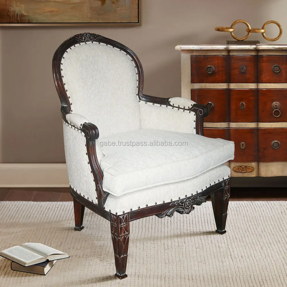 Lounge Chair Freed Mahogany wood With Cushion