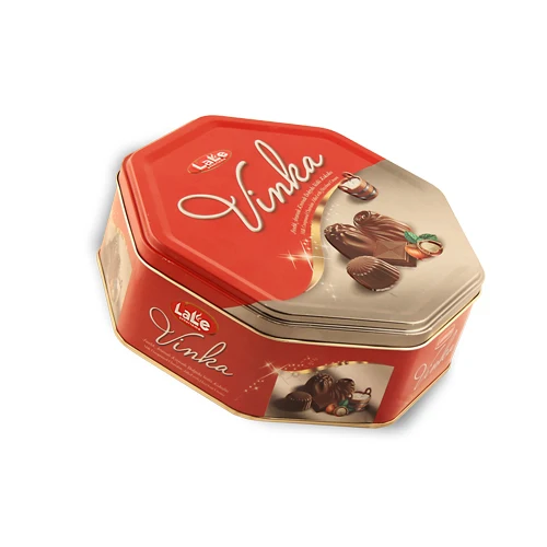 VINKA TIN GIFT BOX WITH 4 COLORS MILK CHOCOLATE SIMILAR TO ROMANSA TAYAS