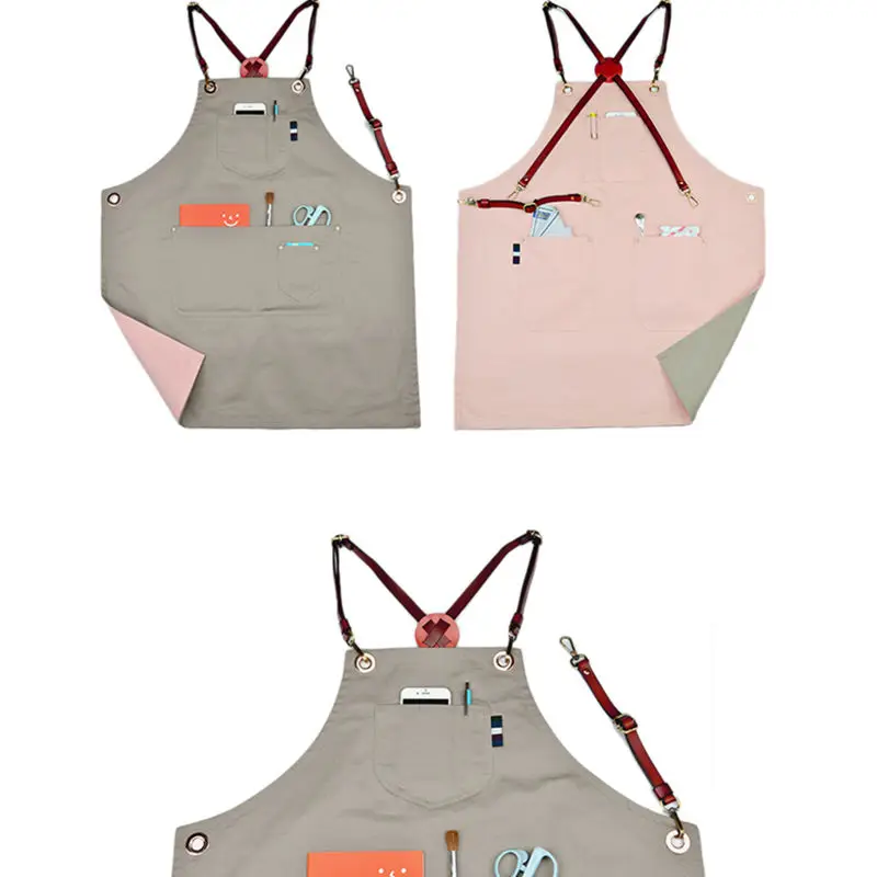 Adjustable Bib Double Sides Multicolored Cotton Professional Hair Cutting Gown Salon Barber Hairdressing Cape Unisex Apron