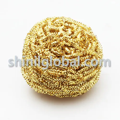 Metal Brass Wool Solder tab Wire Pot cleaning factory hot sale pure copper wire pot cleaning scourer brass scrubber ball