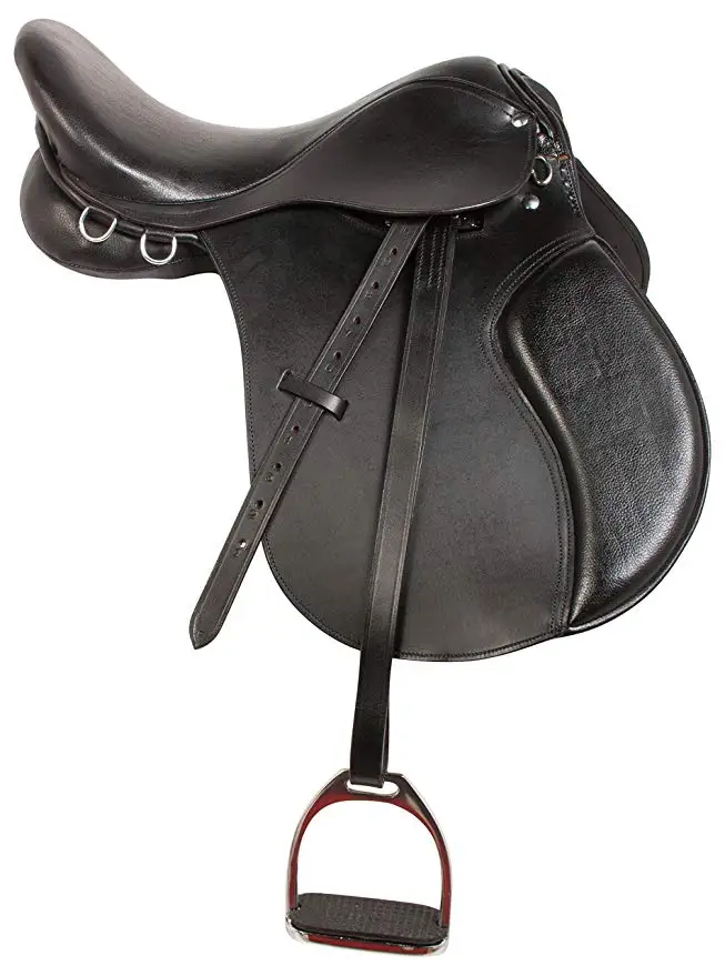 High quality horse riding saddle leather horse saddle
