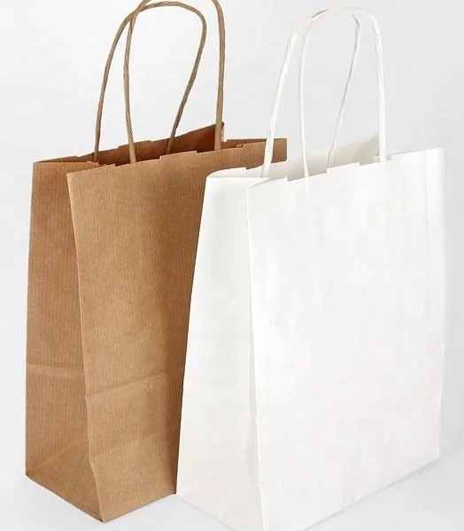 Vietnam Twist Handle Carrier Paper Bag Customize Color