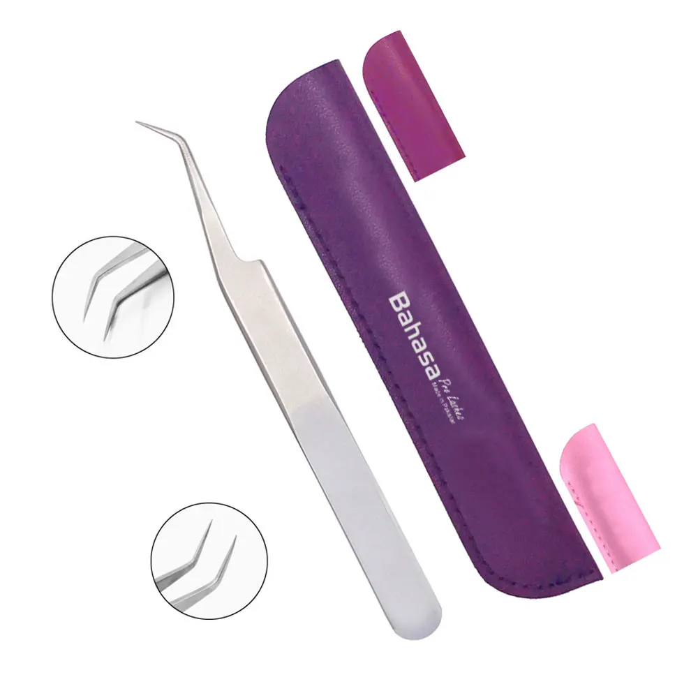 6PCS Set Eyelashes Tweezers False Eyelash Extension Stainless Steel Lashes Volume Eyebrow Clip Makeup Nail Art Tools