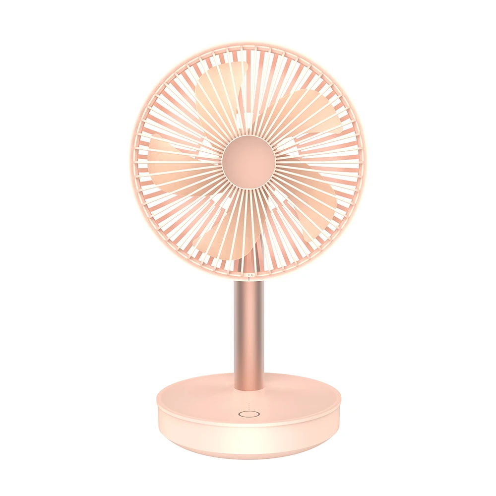 Desktop USB fan with oscillating function 4000mAh large battery capacity with power bank function