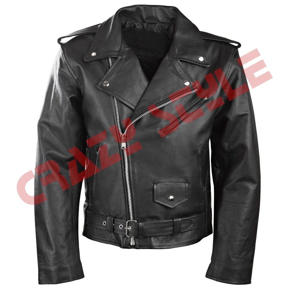 
Мужская мотоциклетная кожаная куртка лучшего качества для мужчин 100% натуральная кожа <span style=