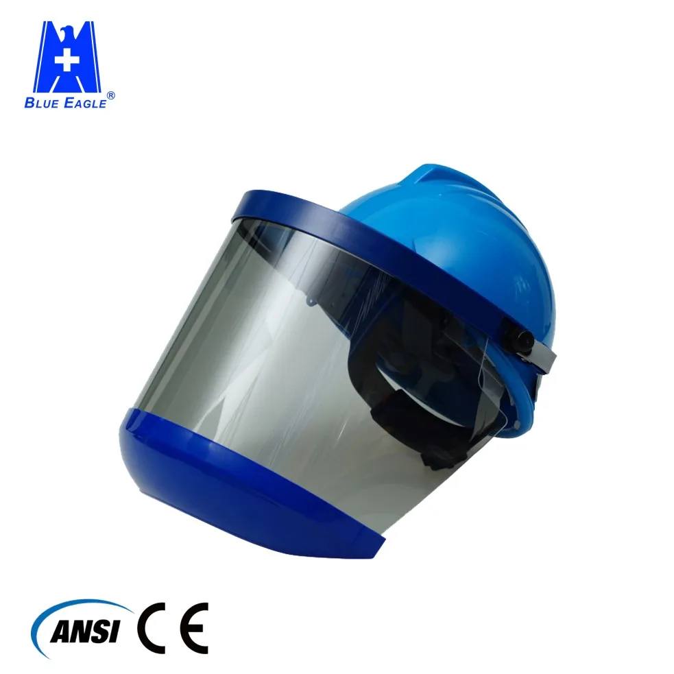 Blue Eagle Arc Flash Protection Safety Helmet Visor With Chin Guard