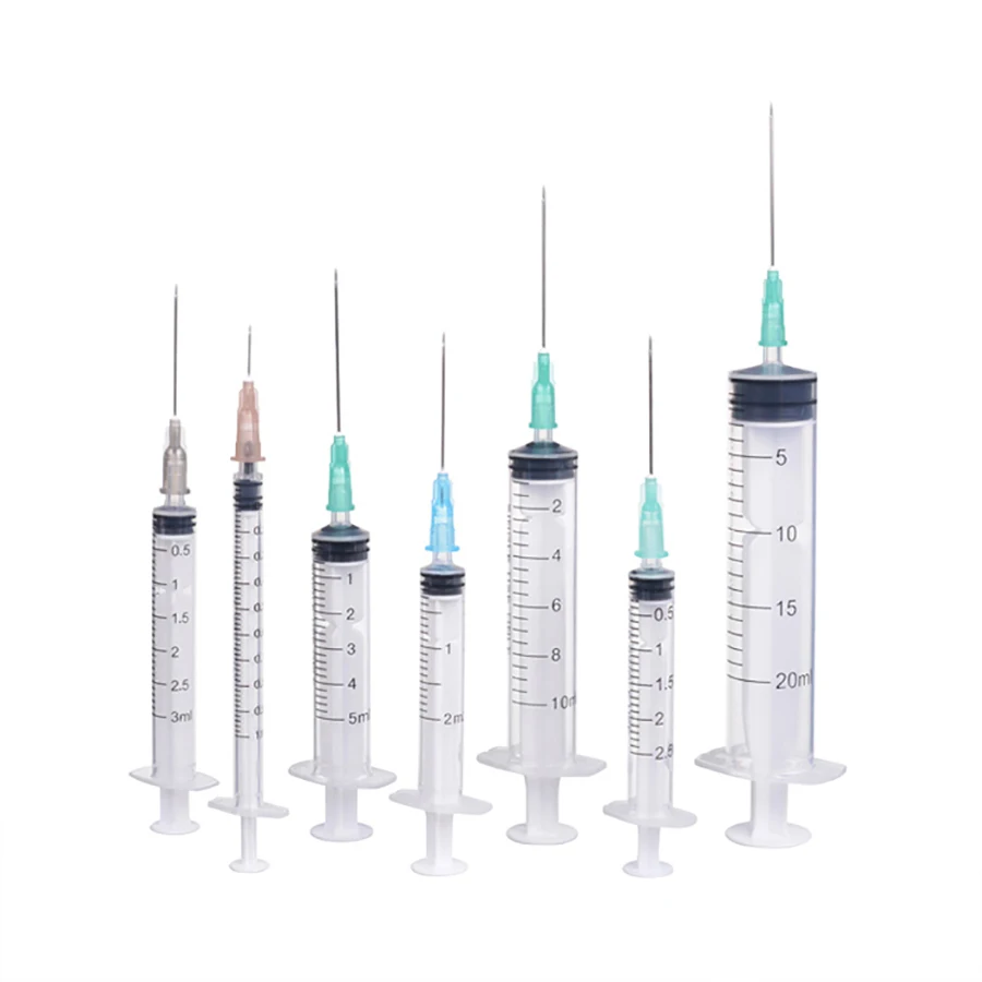 
low price good quality medical disposable 5ml syringe with 22g needle 