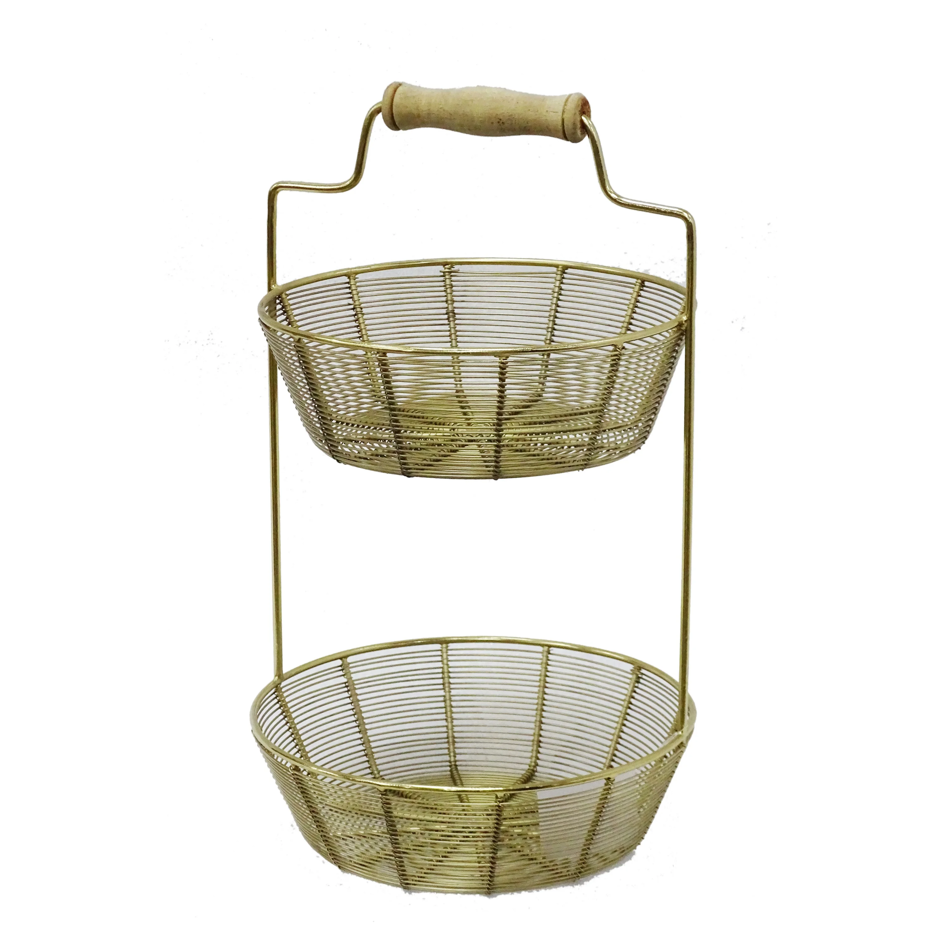 Three tier Iron wire  Fruit Storage Basket