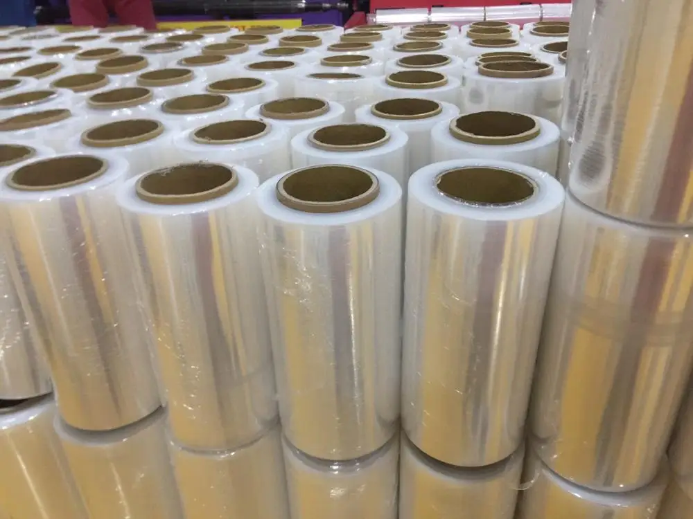 Super Clear Best transparent PE Cling Film Food Grade Stretch Film With Modern Equipment