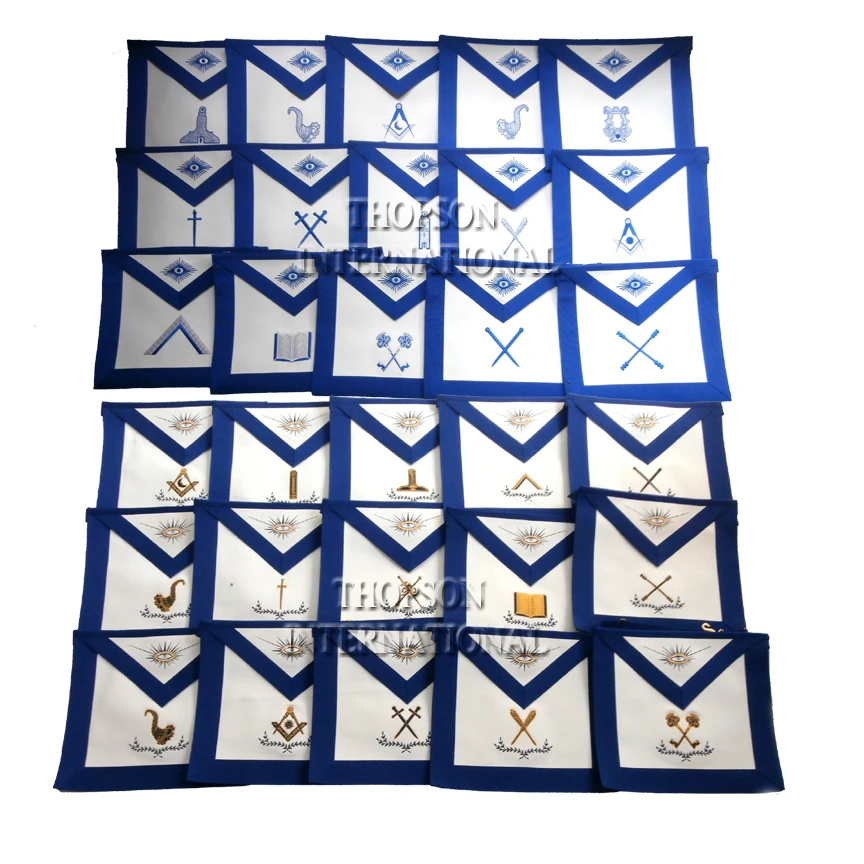 Masonic Blue Lodge Treasure Officer Apron I Masonic Regalia