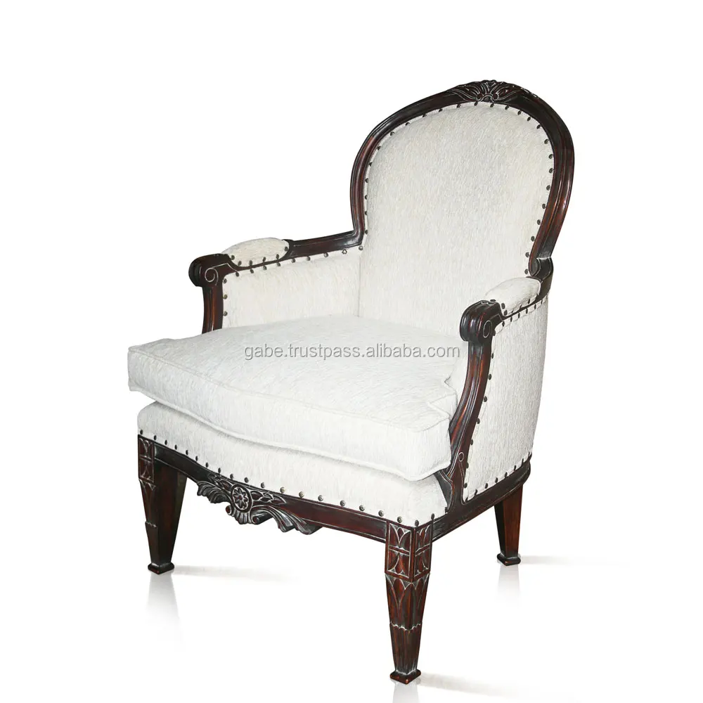 Lounge Chair Freed Mahogany wood With Cushion