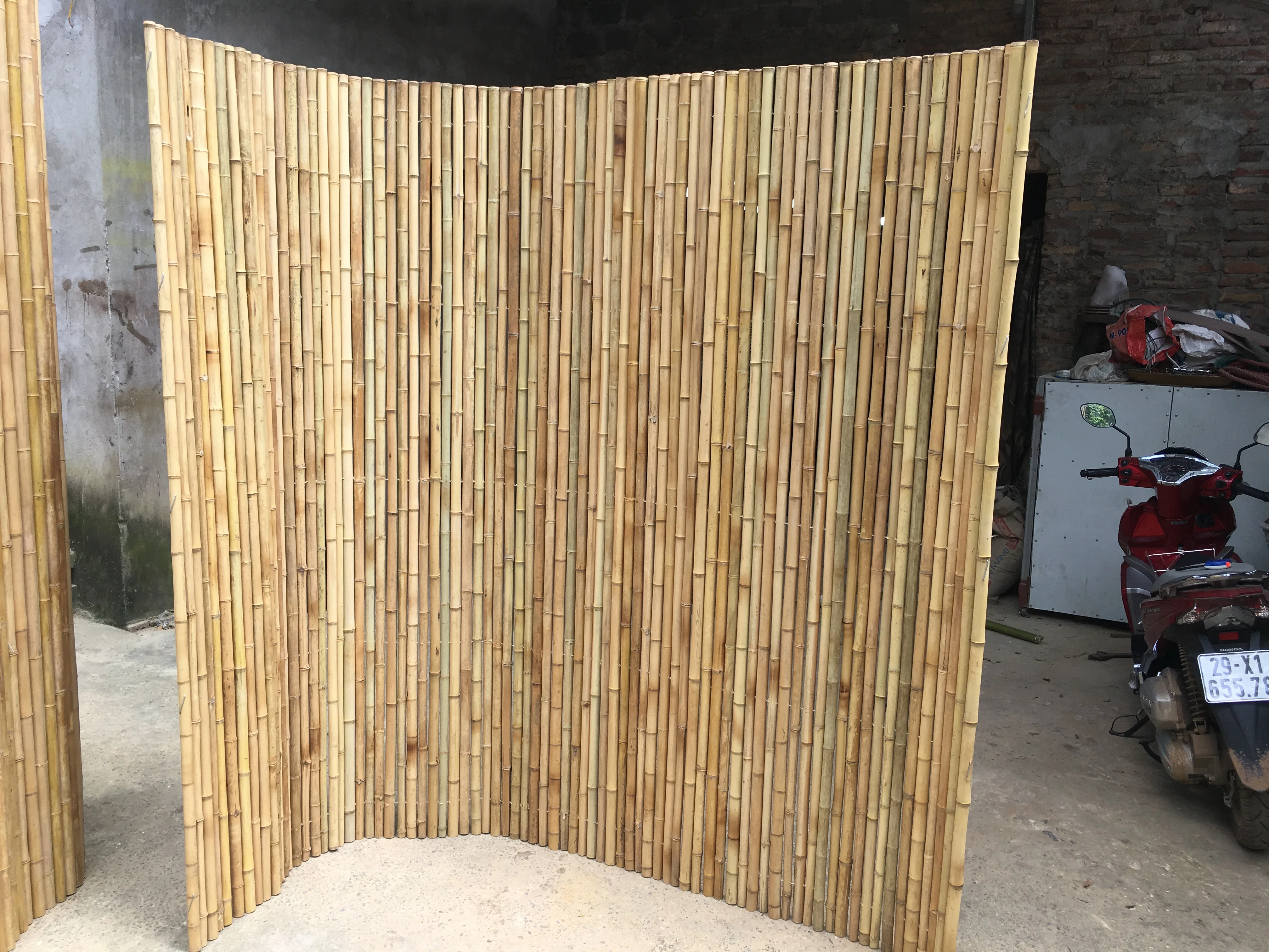 Rolled Bamboo Screen fencing garden greenhouse