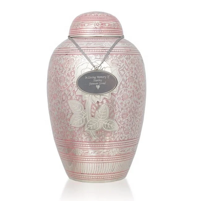 New Aqua Love Brass Urn For Home Decor