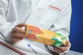 Fried Potato Chips Snacks With Crab MEGACHIPS Brand