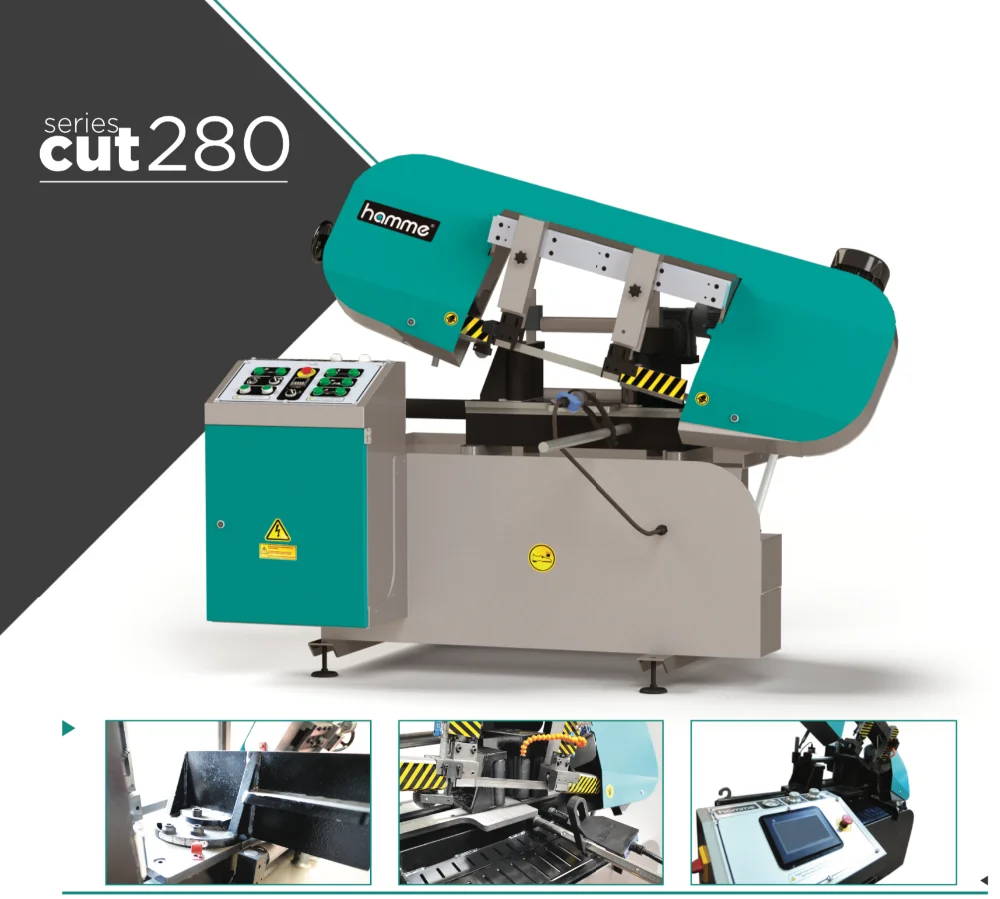 
Semi Automatic Metal Cutting Band Saw Machine - Hamme-280-SSA 