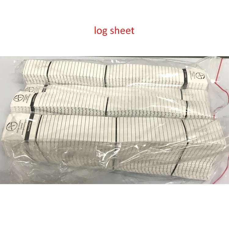 Custom different sizes waterproof logsheet  logroll logbook nano log strips for geocaching stash container