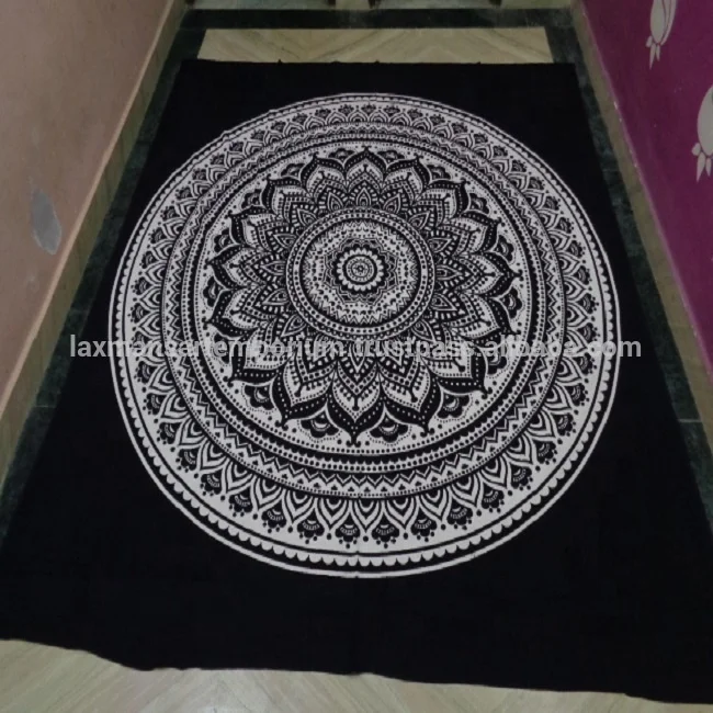 Cotton Mandala Printed Queen Size Bed Sheets/Wall Hangings Tapestry Wholesale Exporter From India