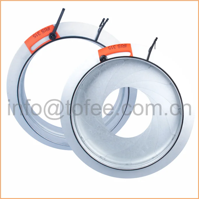 Huixi Adjustable Air Volume Regulating IRIS Air Conditioner Damper 200mm