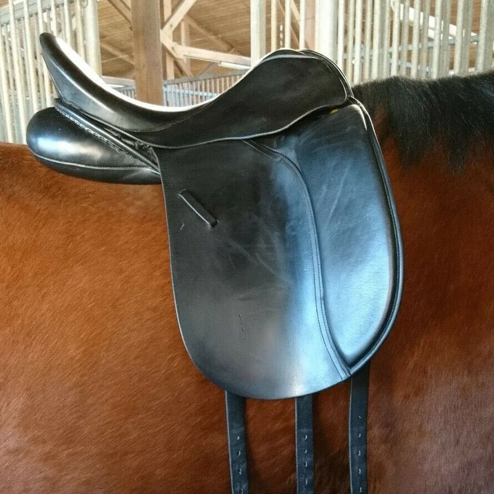 Оптовая продажа высокое качество новое кожаное седло для лошадей на английском языке