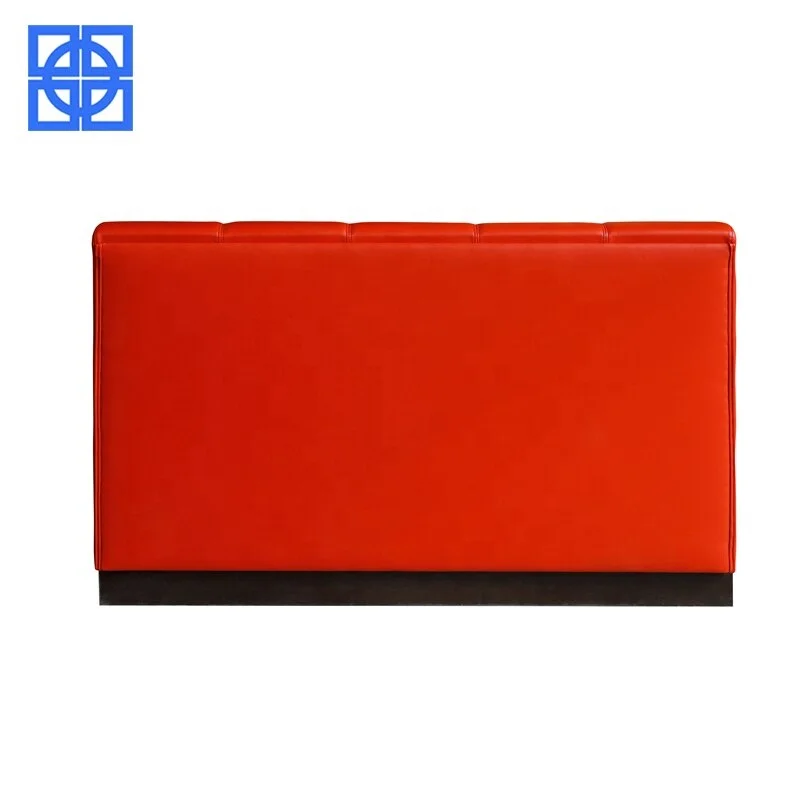 European Style High Temperature Resistance Solid Wood Frame PU Sofa Pink Restaurant Booth Design