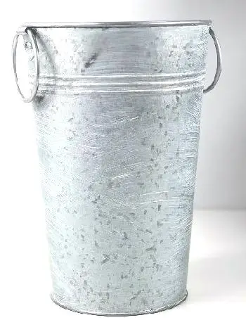 GOOD QUALITY GARDEN FLOWER BUCKET HOME & GARDEN DECORATIVE IRON PAIL HANDMADE DESIGN FLOWER BUCKET