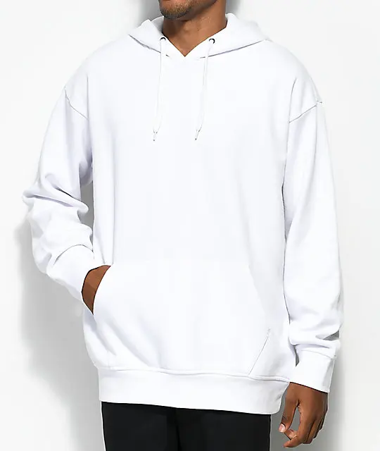 
100% cotton sport pullover white sweatshirts men hoodie/Custom Logo Long Sleeve Hoodie for men 