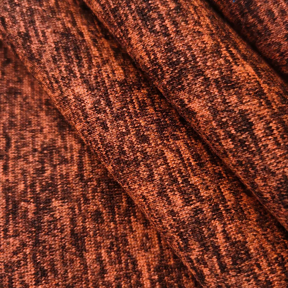 Hot sell drop shipping cationic melange dying polyester peach skin fleece fabric for womens winter wear PS1Y42