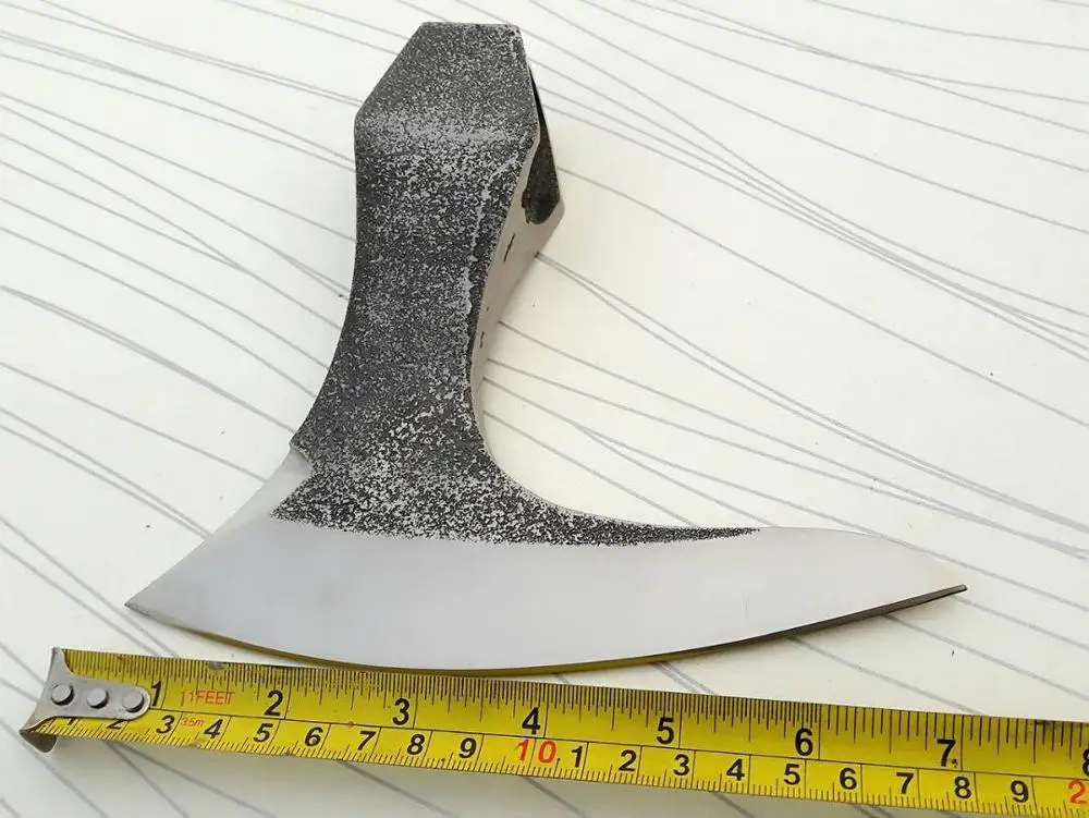 
HAND FORGED 5160 STEEL FUNCTIONAL TOMAHAWK AXE CAMPING OUTDOOR HUNTING AXE HEAD AX-50003 