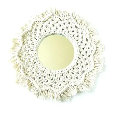 LUXURY NATURAL TAPESTRY BURLAP DESIGNER ROUND WALL HANGING MACRAME HOME & LIVING DECORATIVE MACRAME