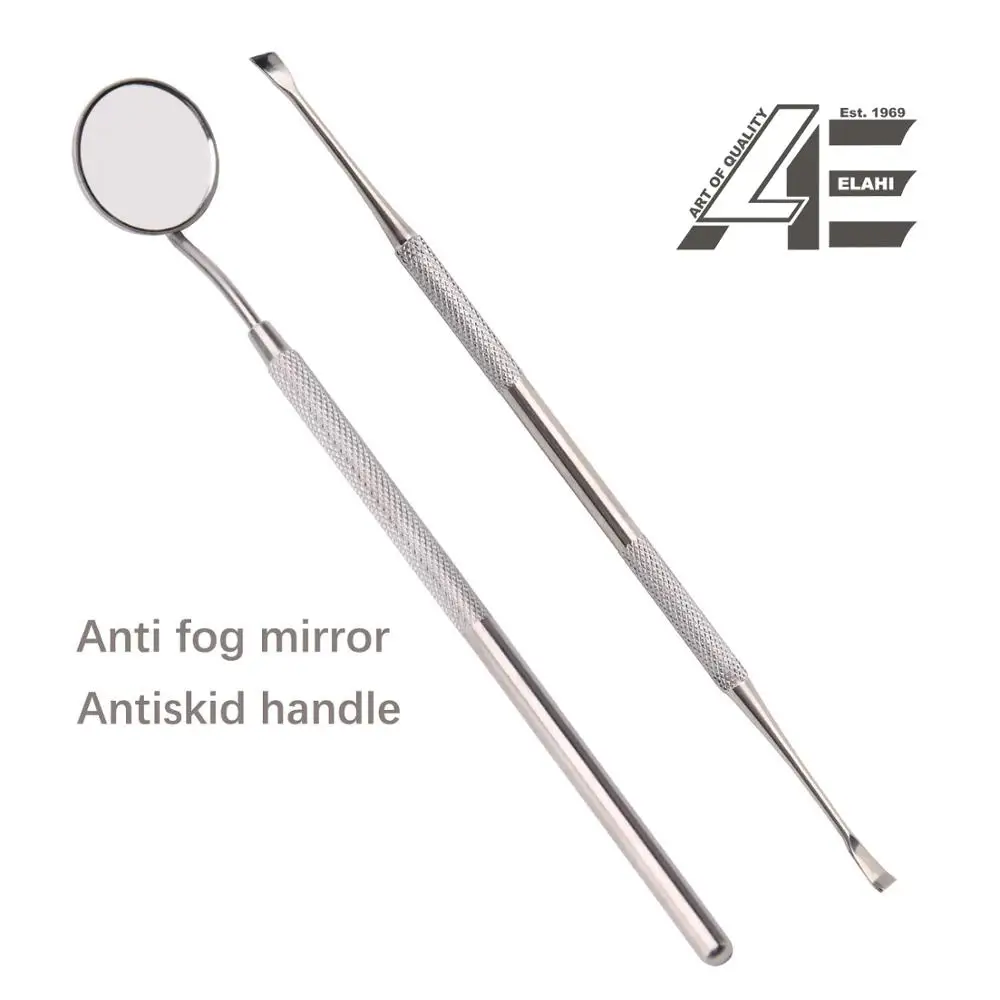 2024 Dental Tools Calculus Plaque Tartar Removal Mouth Mirror Dental Pick Sickle Scraper Probe for Dentist and Personal Home Use
