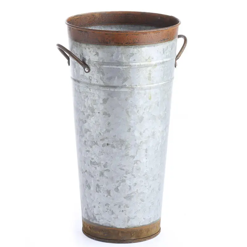 GOOD QUALITY GARDEN FLOWER BUCKET HOME & GARDEN DECORATIVE IRON PAIL HANDMADE DESIGN FLOWER BUCKET