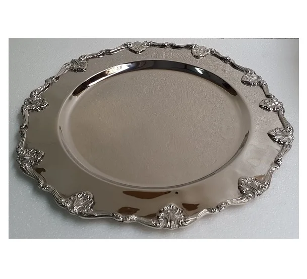 metal round tray
