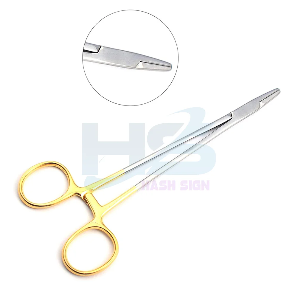 Mayo Hegar Needle Holder Driver Suture Surgical Piercing Groove Forceps / Mayo Hegar Needle Holder Driver Suture Piercing Groove