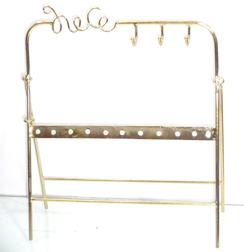 Новая металлическая подставка для ювелирных изделий браслетов и ожерелий