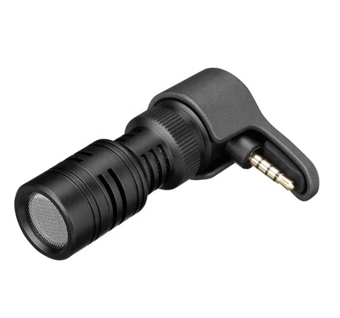 Saramonic SmartMic + компактный направленный микрофон с TRRS разъемом для смартфонов и планшетов ветровым стеклом из пенопласта