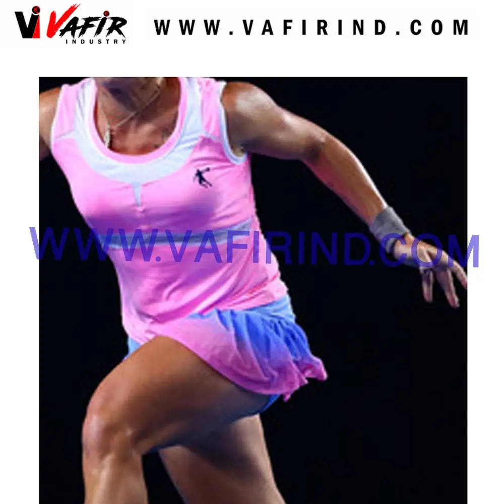 Custom tennis balls printed uniform sports tennis short skirts netball dress uniforms