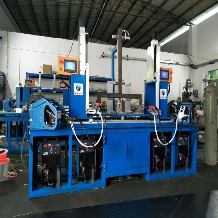 High-efficiency automatic welding machine applied to supermarket shelf columns in 2020 supermarket shelf making machine