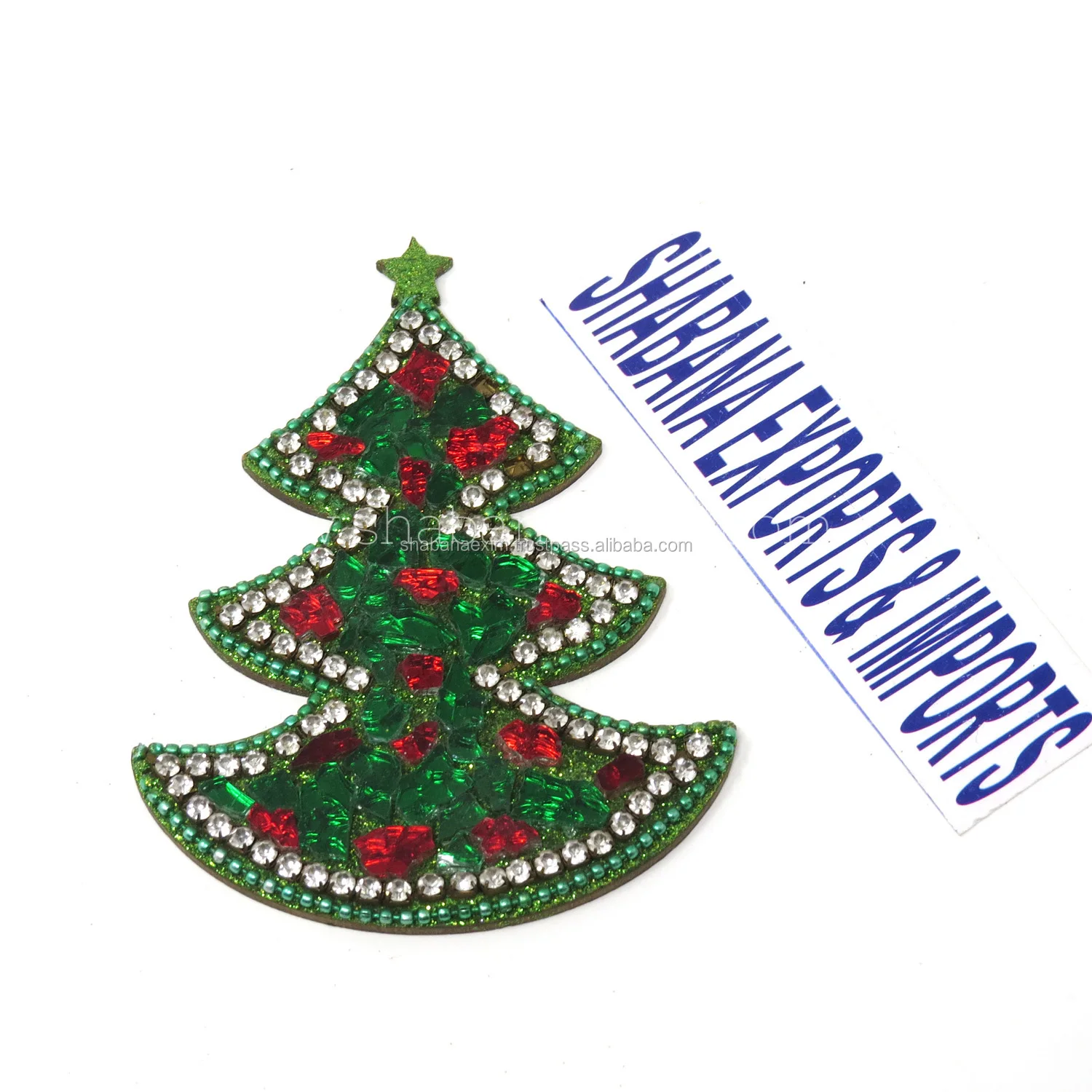 Indian Christmas Decorations Glitter Xmas Tree Hanging Ornaments Decoration Beautiful Merry Christmas Tree on Cheap Price