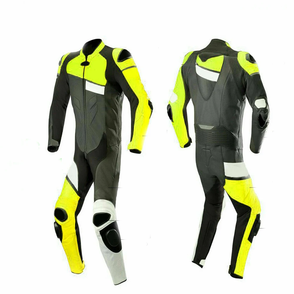 motorcycle race suit / motorbike leather suit / racing leather suit