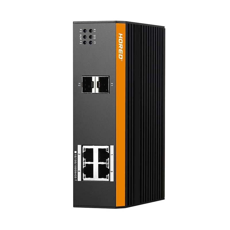 Wide temperature range Industrial switch 4 Port Gigabit POE+2 Port Gigabit Uplink POE Switches