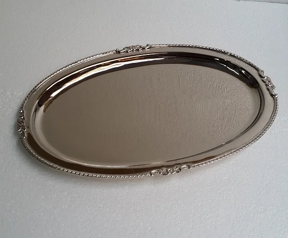 metal round tray