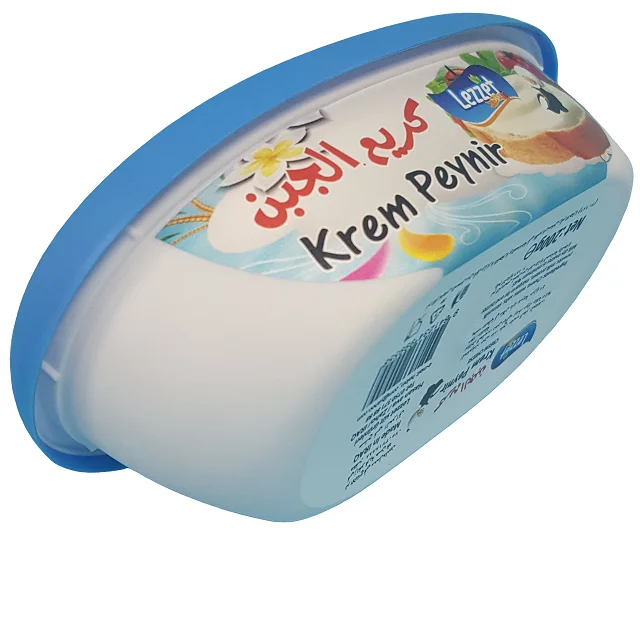 DOF230 Special Design 230ml Heat Seal  PP IML Container & PP IML Lid for Food (Ice Cream Cheese Yogurt Halva...) Packaging