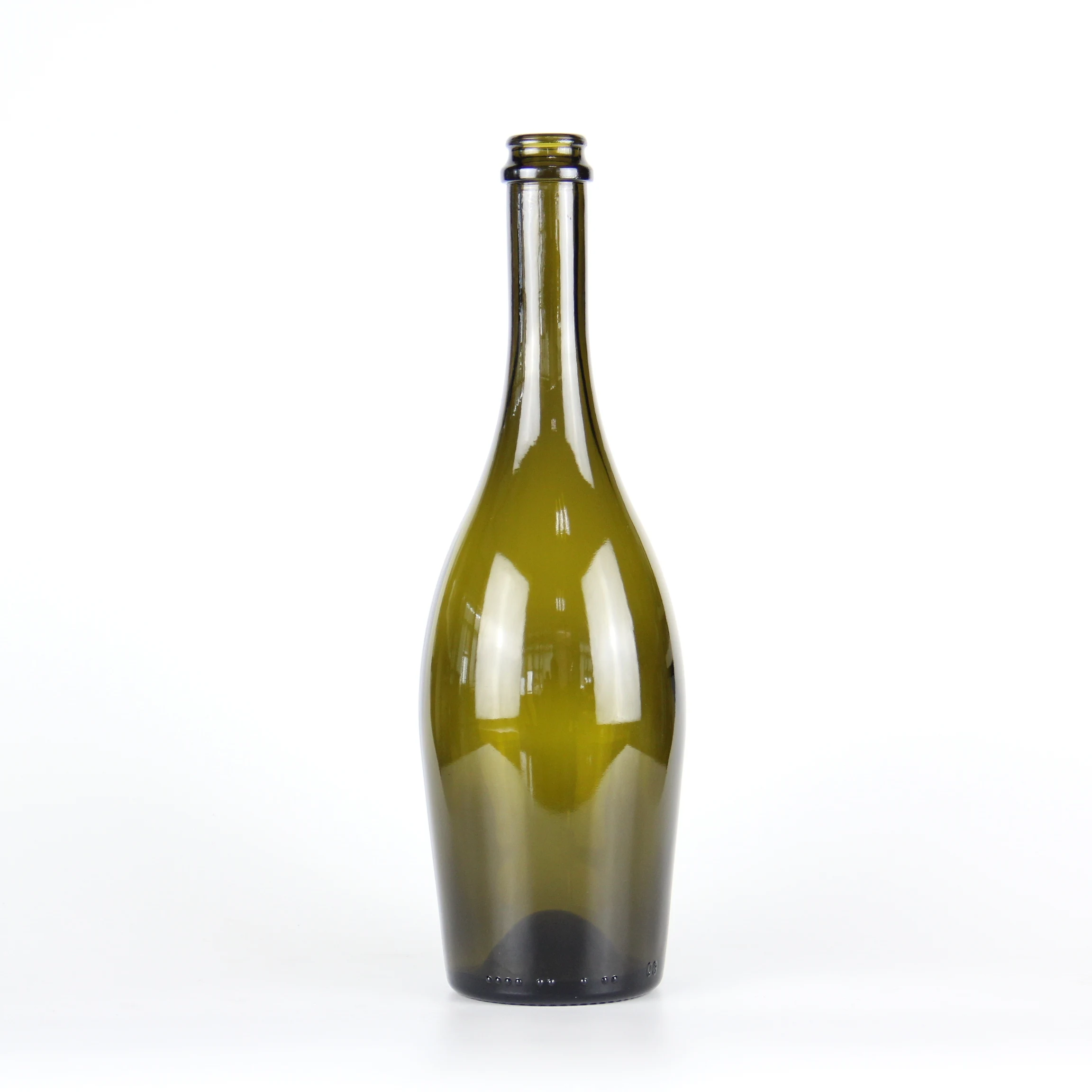 Wholesale 375ml screw cap emerald green wine glass bottle on sale