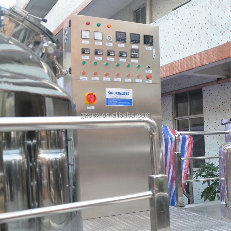 SIPUXIN 2t фиксированный тип очищающего средства для лица с эмульгирующим гомогенизирующим смесителем с горизонтальным двигателе