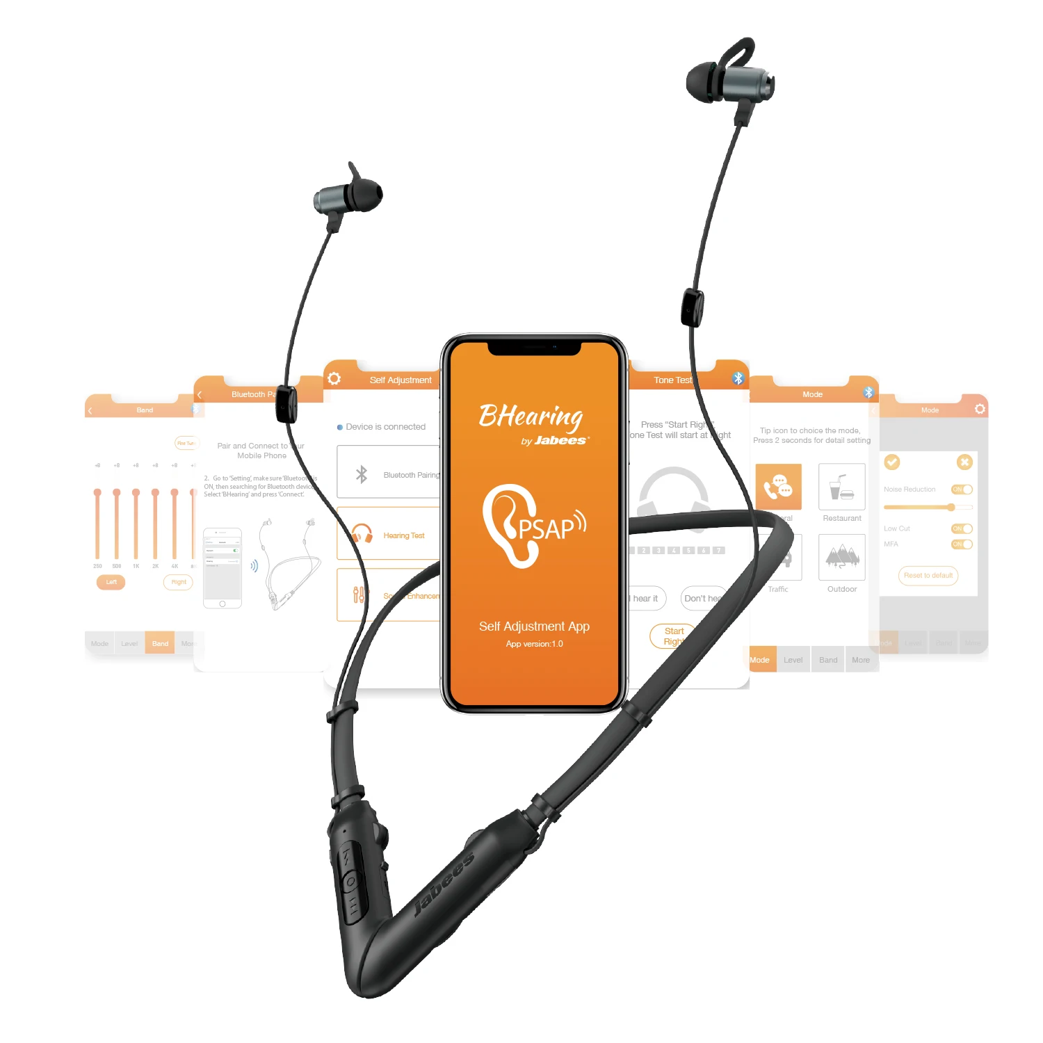 Цифровое самоустанавливающееся слуховое устройство Smart Bluetooth персональные звуковые усилители активные шумоподавляющие наушники Бесплатная