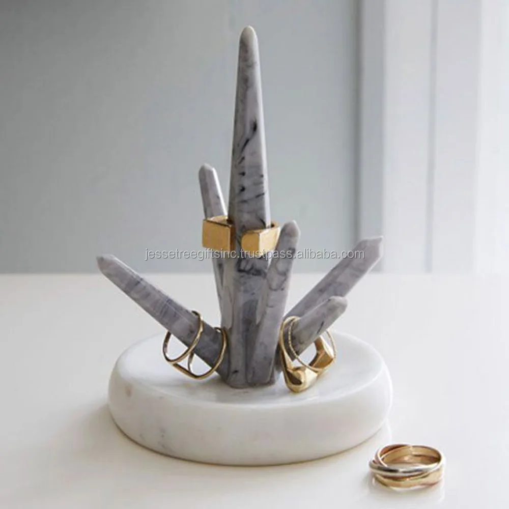 Modern Style Metal Sheet Ring Holder With Three Tone Good Powder Coating Finishing Flower Shape Set Of Three For Organization