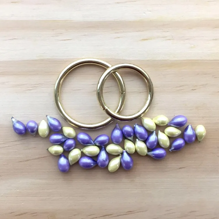 Large Metal Floral Hoop Wreath Macrame Gold Craft Rings for Making Decor, Dream Catcher and DIY Wall Hanging Crafts